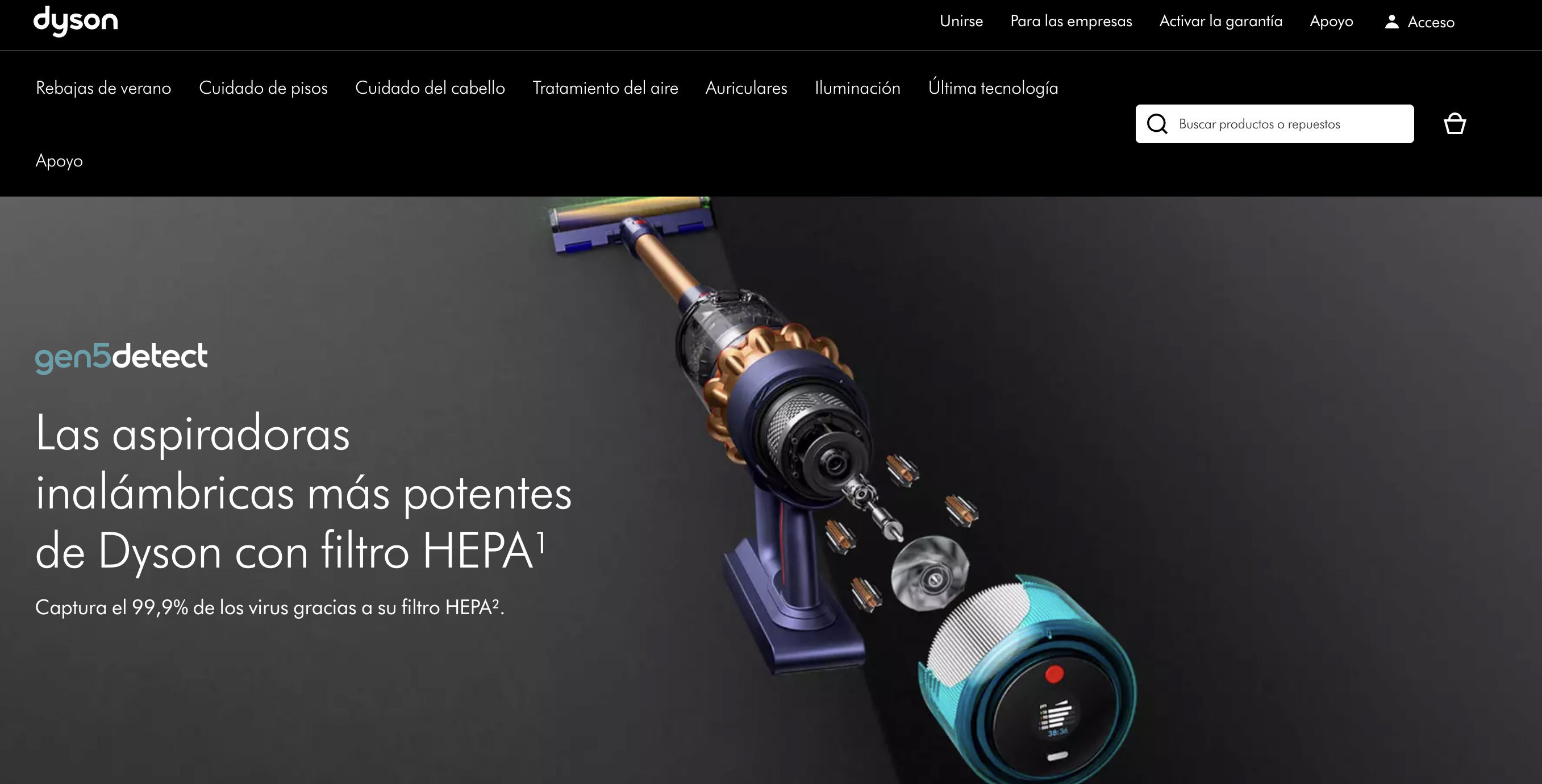 Dyson Vacuum Cleaner Homepage